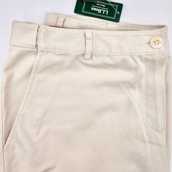 L.L. Bean Classic Fit Wrinkle-Free Cotton Pants 14 Petite Heritage Stone NWT - Picture 3 of 10